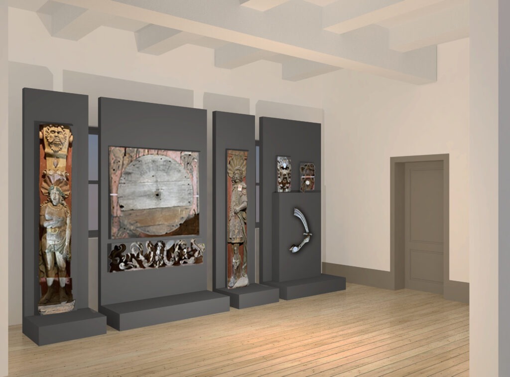 Detailplanung des Wandspiegel‑Schlossmodells