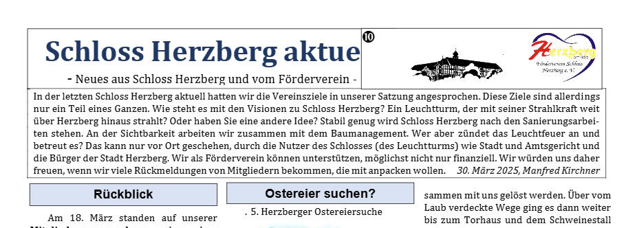 Mitglieder Info 03.2025