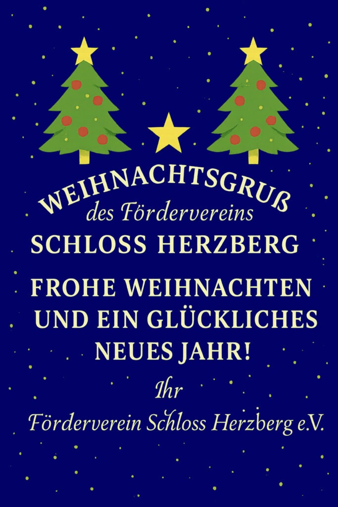 Weihnachtsgruß vom Schloss Herzberg