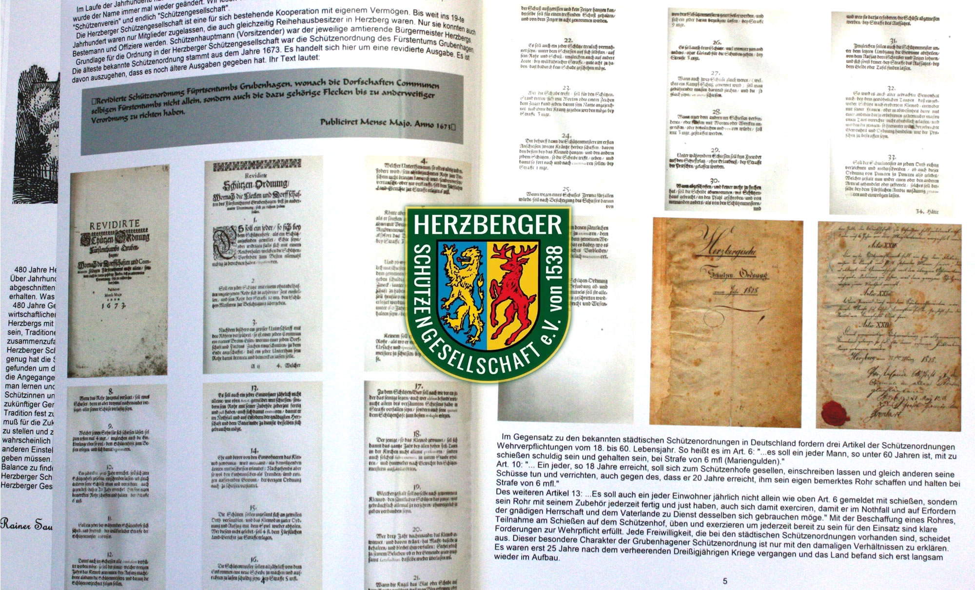 Titelbil vom vortrag mit Rainer Sause vom Schützenverein Herzberg am am Harz