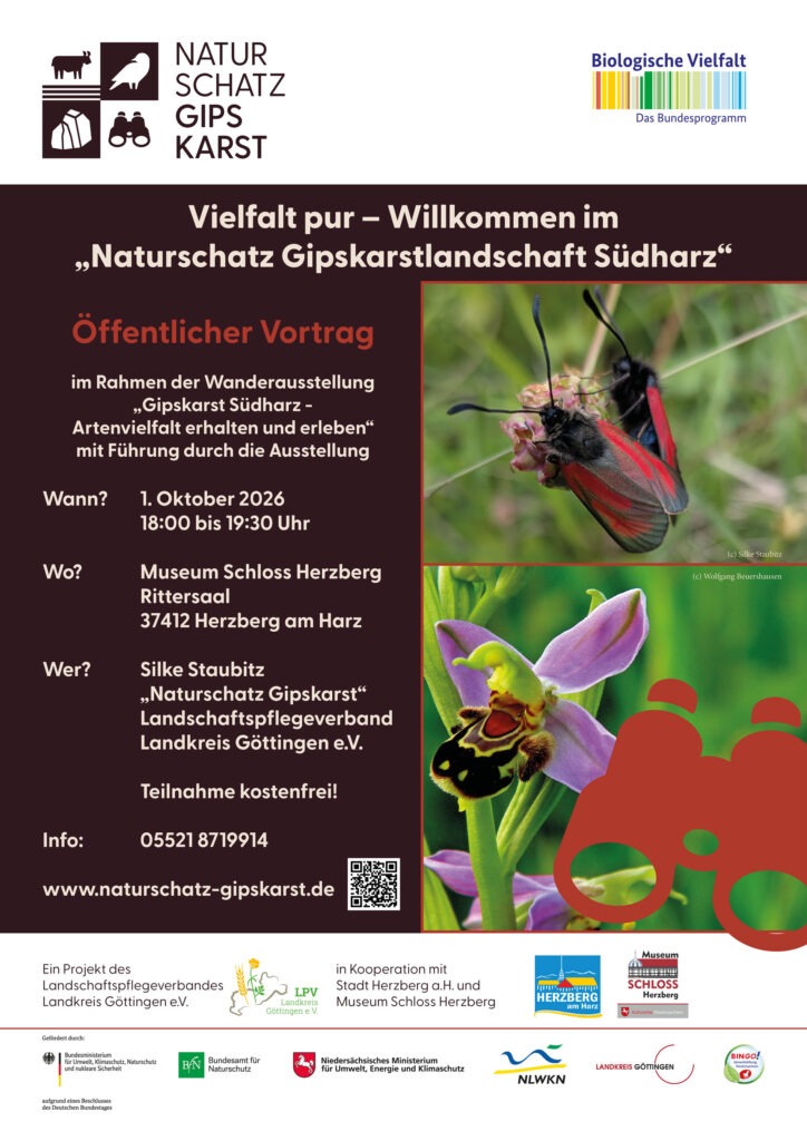 Naturschatz Gipskarst: Vortrag & Ausstellung im Schloss Herzberg